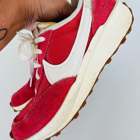 Nike Sz 8 Waffle Suede Debut Vintage Low Women Running Sneakers Tennis Shoes - Picture 3 of 9